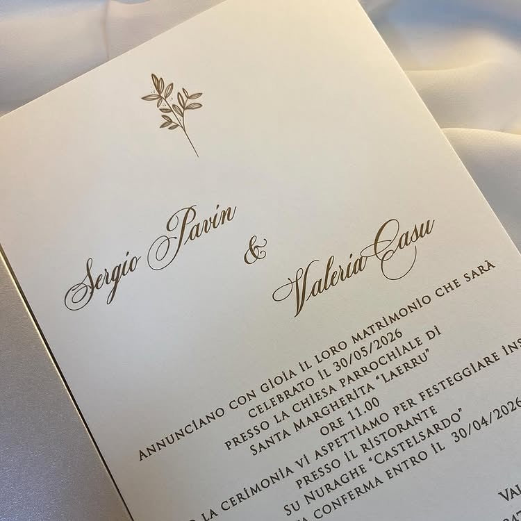 Golden Wheat Seal Luxe Invitation