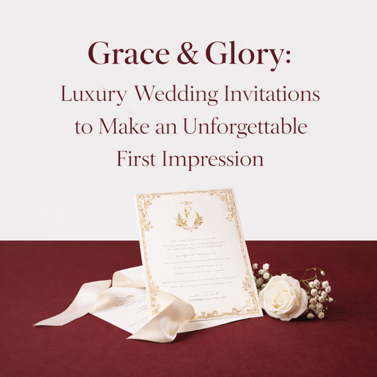 Grace & Glory: The Luxury Wedding Invitation Suite That Sets the Tone for Your Entire Day