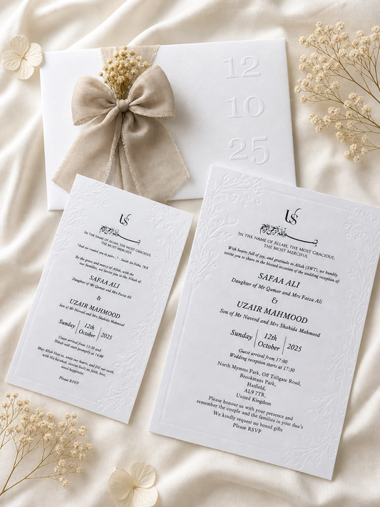 Classic Ivory Embossed Suite