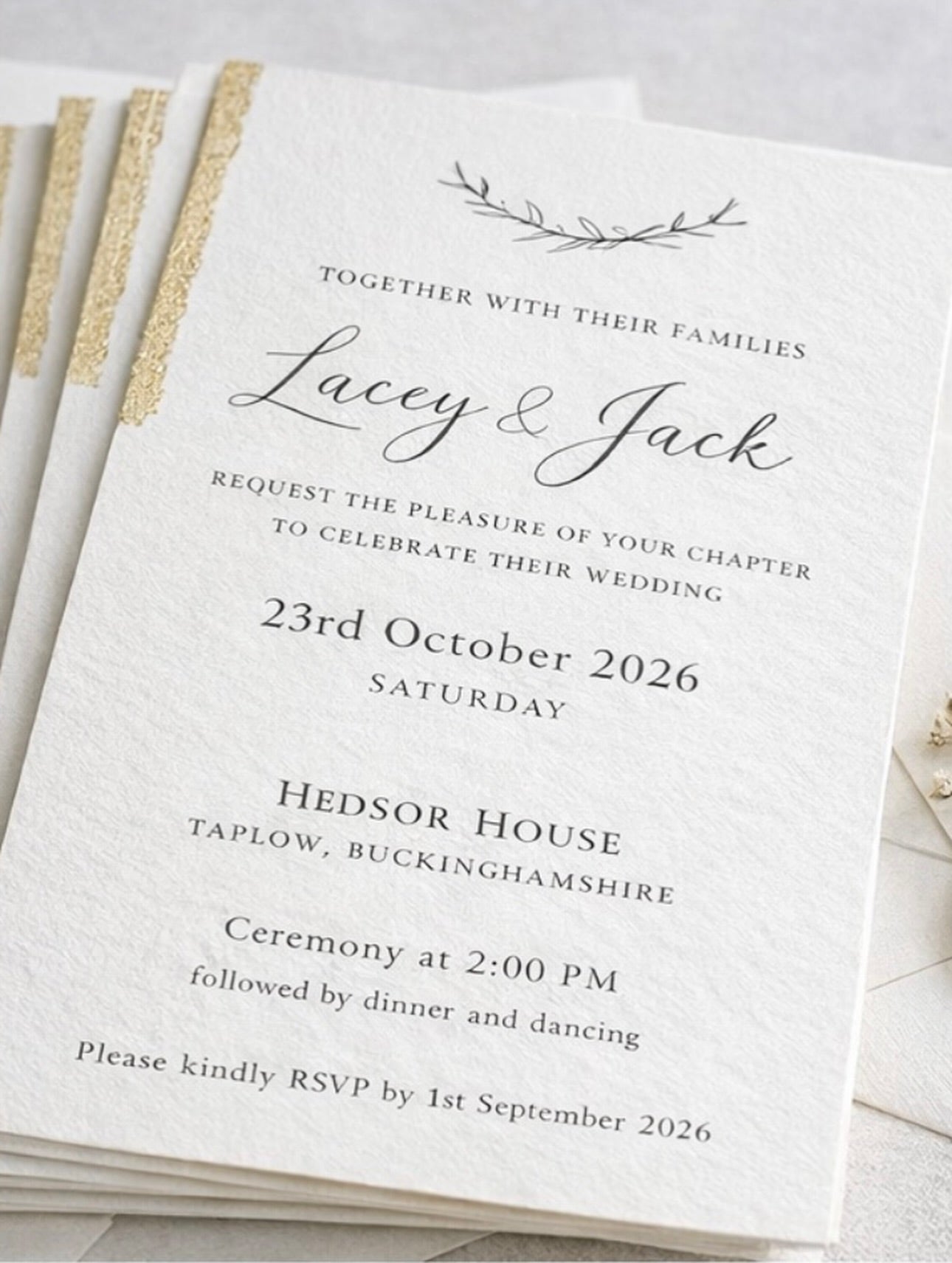Elegant Minimal Wedding Invitation with Wax Seal & Dried Flowers